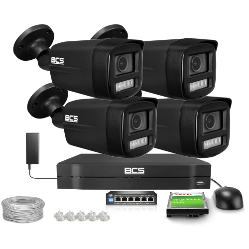 BCS Line IP Bullet Camera BCS-L-TIP14FCL5-Ai1, 4MP, NightColor 2.0, WhiteLight