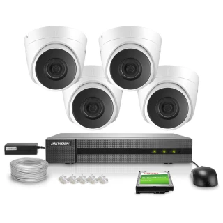 IP Monitoring Kit 4x IPCAM-T4 4MPx IR 30m Hikvision