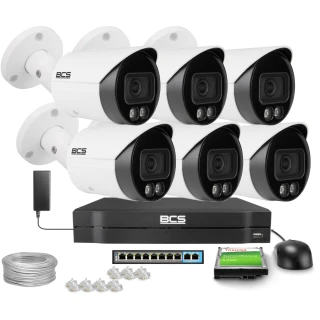 IP Bullet Camera 4Mpx BCS-L-TIP14FCR3L3-Ai1, NightColor