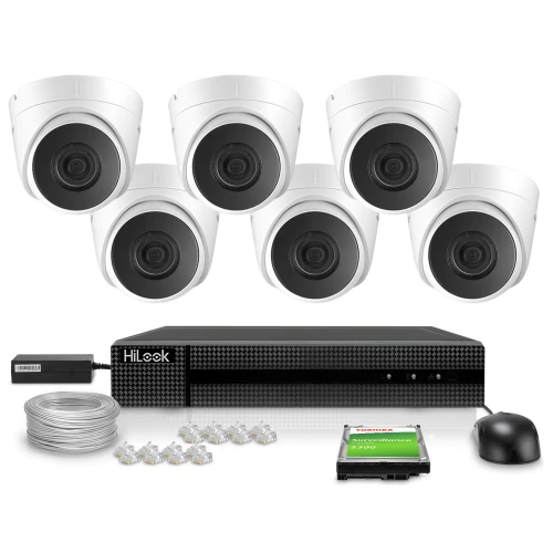 IP Monitoring Kit 6x IPCAM-T4 4MPx IR 30m Hikvision