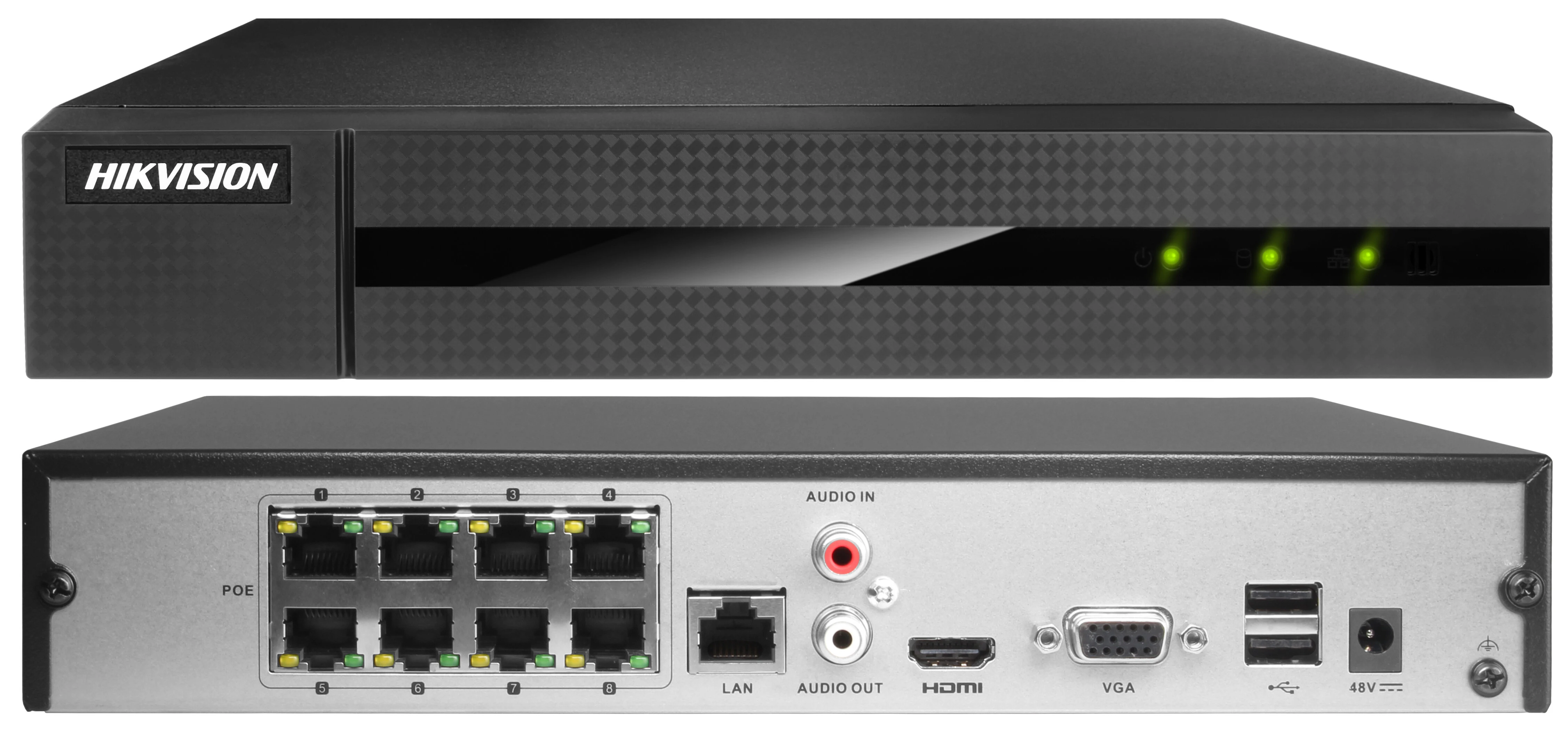 Zestaw do monitoringu IP 8x IPCAM-B4 Black 4MPx IR 30m Hikvision