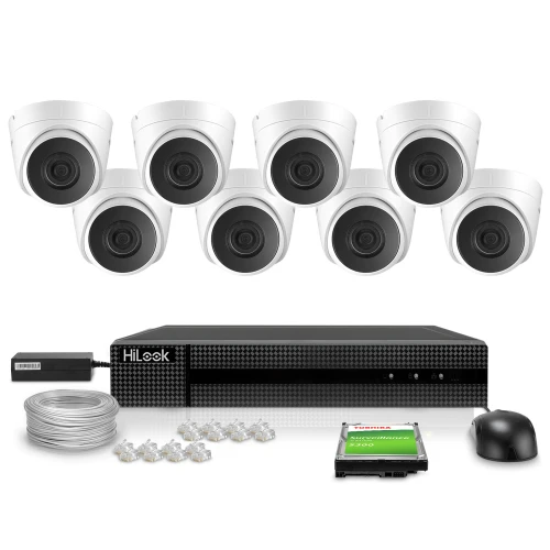 IP Monitoring Kit 8x IPCAM-T4 4MPx IR 30m Hikvision