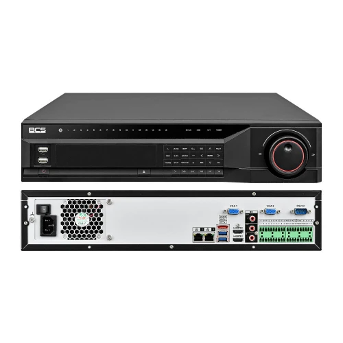 64x IP Camera Monitoring Kit BCS-L-EIP25FSR5-AI1 IR 50m 80TB