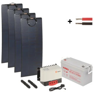 Photovoltaic set SP-KIT-4X110/100/MPPT BT 1190Wh
