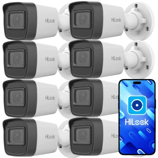 HiLook by Hikvision IP Bullet Camera Set 8x IPCAM-B4-P 2K+