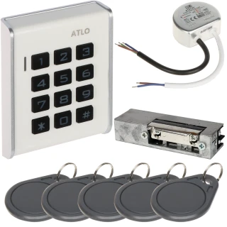 Access Control Kit ATLO-KRM-103, Power Supply, Electric Strike, Access Cards