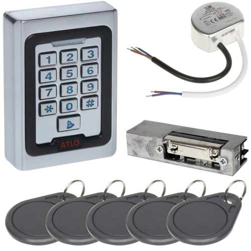 Access Control Kit ATLO-KRM-511, Power Supply, Electric Strike, Access Cards