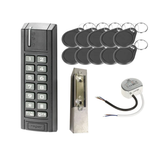 Access control set Roger Code lock PRT12EM-G Proximity card Electric latch Power supply