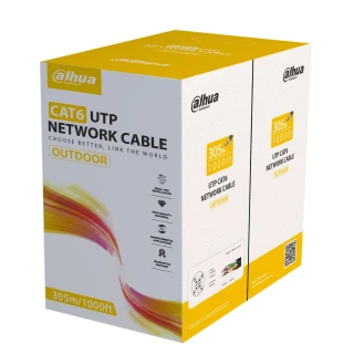 External U/UTP Cat.6 Cable Dahua PFM920-6UN BLACK