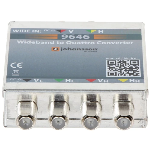 Wideband signal converter to quattro MS-9646 JOHANSSON